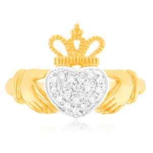 1/10 Carat Diamond Ring in 9ct Yellow Gold Shiels
