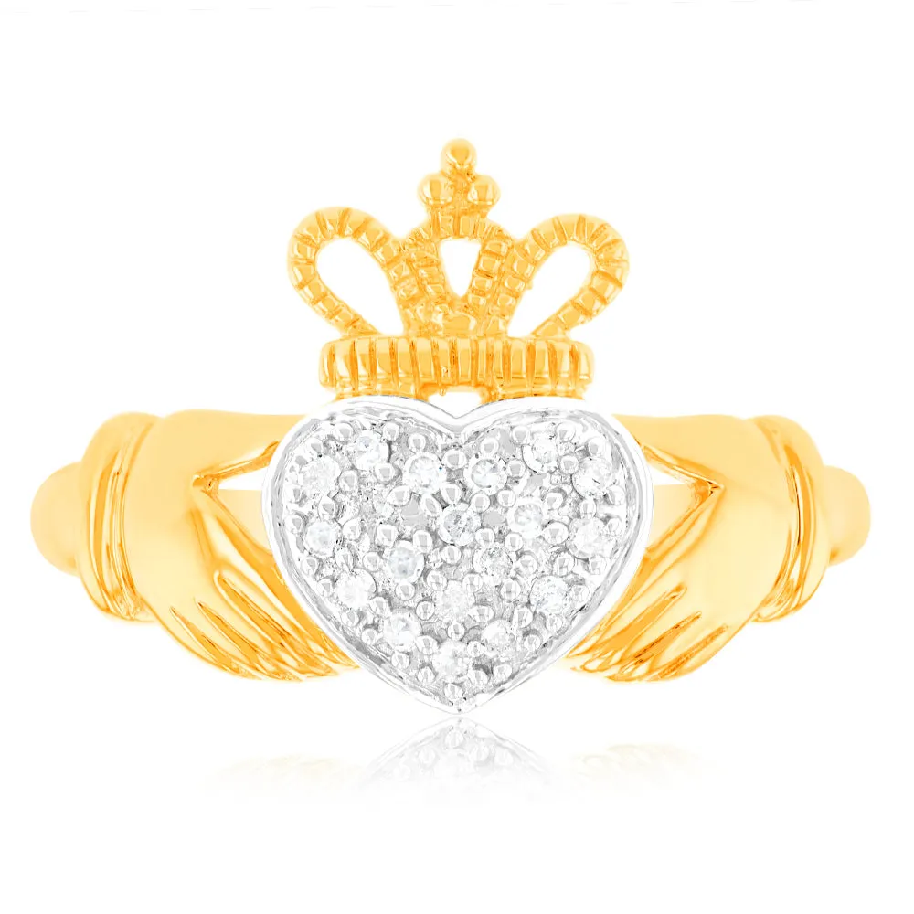 1/10 Carat Diamond Ring in 9ct Yellow Gold Shiels