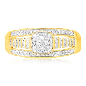 1/3 Carat Diamond Dress Ring in 9ct Yellow Gold Shiels