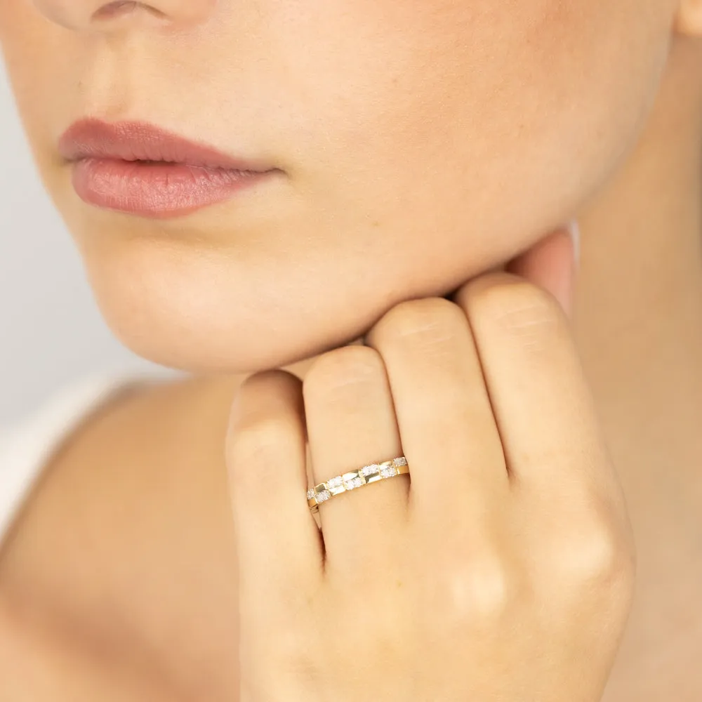 1/5 Carat Diamond Dress Ring in Gold Plated Sterling Silver Shiels