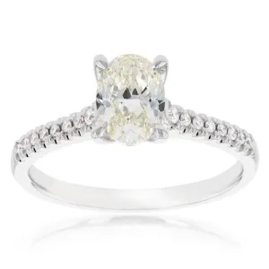 18ct 1.10 Carat Diamond with 1.00 Carat CERTIFIED Diamond Solitaire Ring Shiels