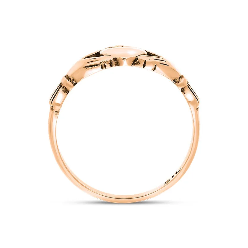 18ct Rose Gold Claddagh Ring