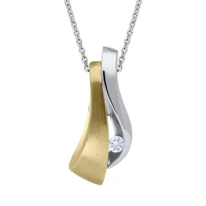18ct White Gold 0.07ct Diamond Necklace