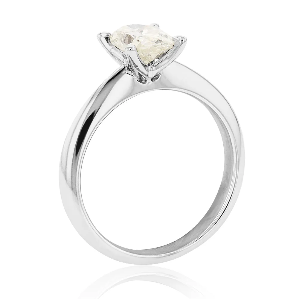 18ct White Gold Diamond Ring With 1 Carat Oval Diamond Shiels