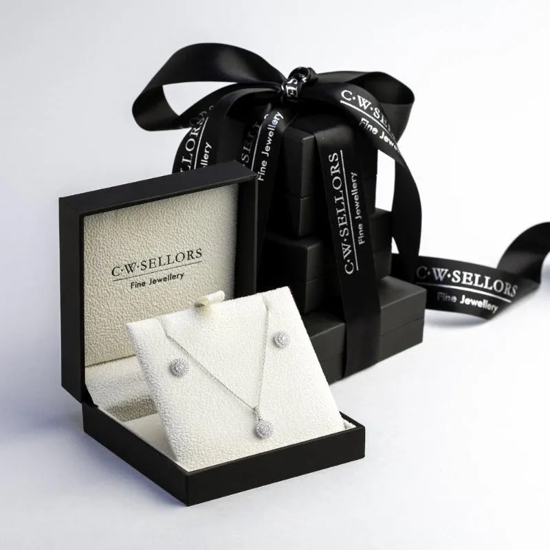 18ct White Gold Diamond Two Piece Gift Set