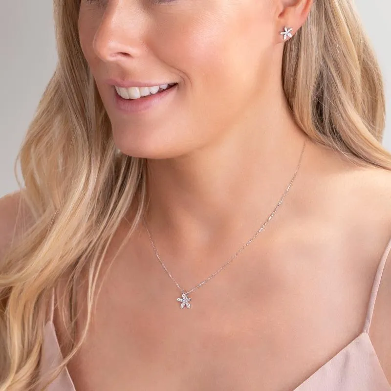 18ct White Gold Diamond Two Piece Gift Set