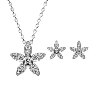 18ct White Gold Diamond Two Piece Gift Set