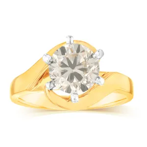 18ct Yellow Gold 2 Carat Australian Diamond Solitaire Shiels