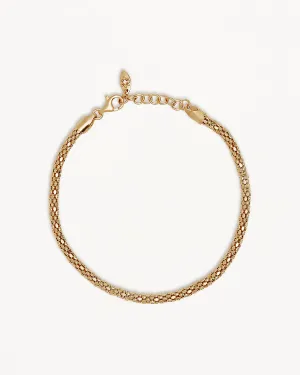 18k Gold Vermeil Sparkle Chain Bracelet Bycharlotte