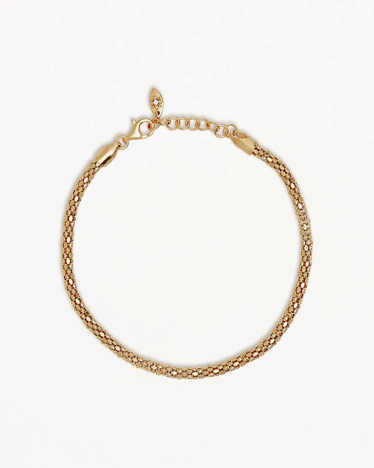 18k Gold Vermeil Sparkle Chain Bracelet Bycharlotte