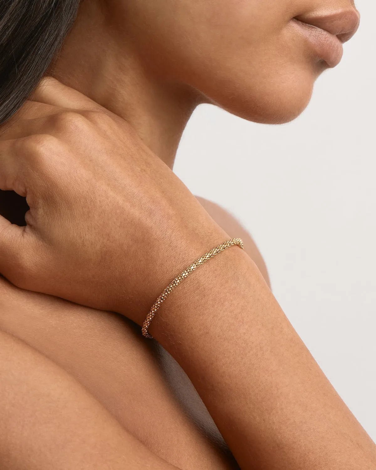 18k Gold Vermeil Sparkle Chain Bracelet Bycharlotte