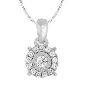 9ct White Gold Enticing Diamond Pendant Shiels