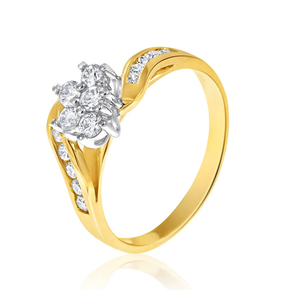 9ct Yellow Gold 1/2 Carat Diamond Enticing Ring Shiels