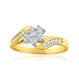 9ct Yellow Gold 1/2 Carat Diamond Enticing Ring Shiels
