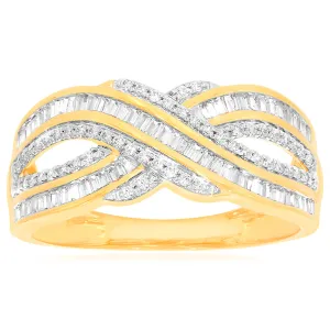 9ct Yellow Gold 1/2 Carat Diamond Ring Shiels