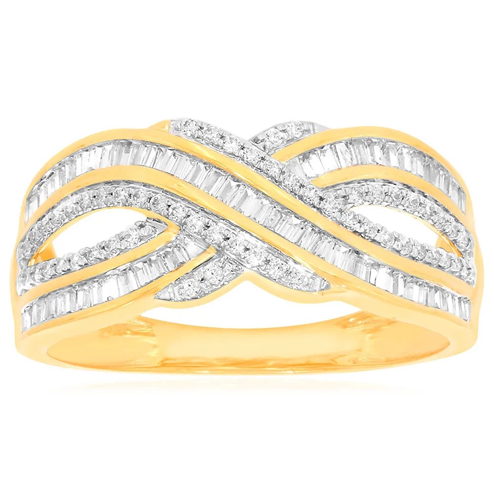 9ct Yellow Gold 1/2 Carat Diamond Ring Shiels