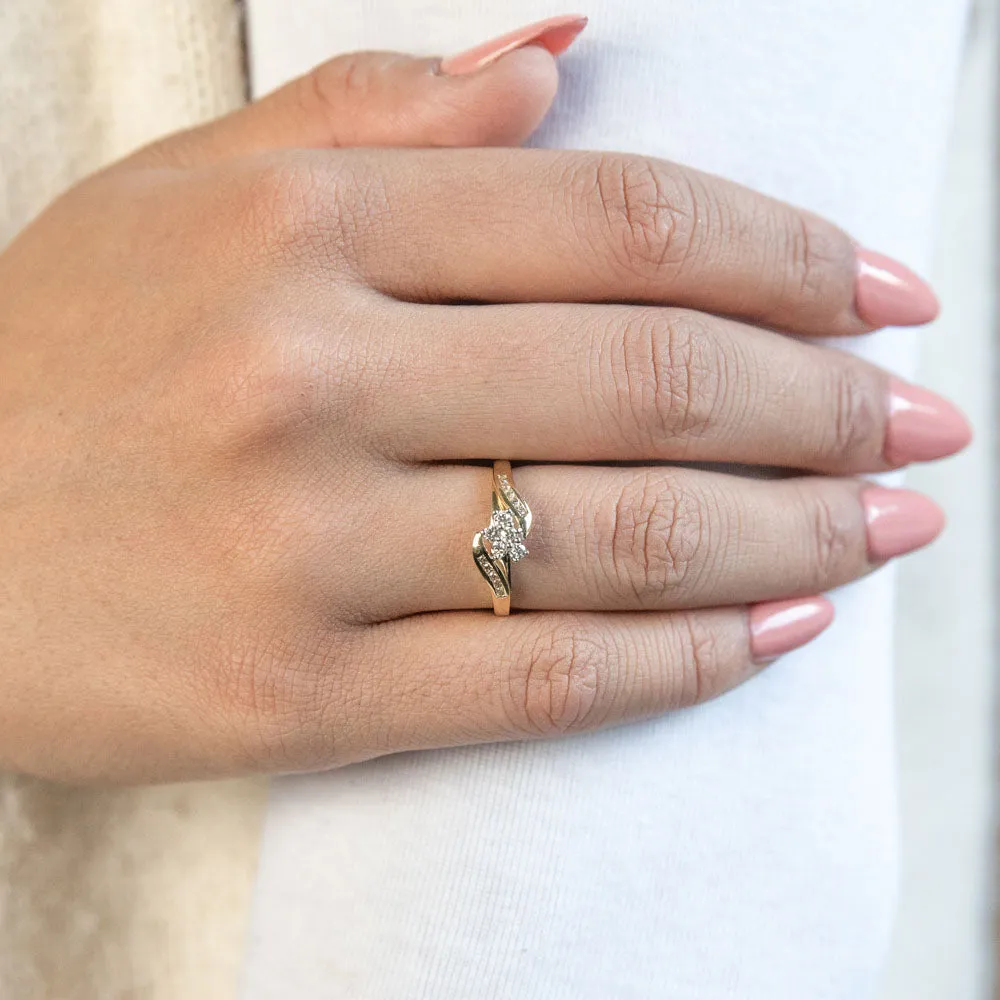 9ct Yellow Gold 1/4 Carat Channel Set Diamond Ring Shiels