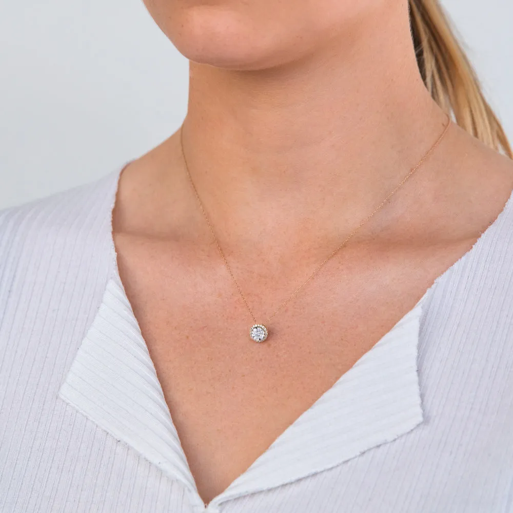 9ct Yellow Gold 1/5 Carat Luminesce Laboratory Grown Diamond Pendant Shiels