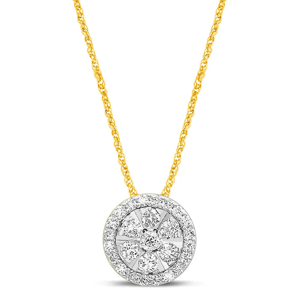 9ct Yellow Gold 1/5 Carat Luminesce Laboratory Grown Diamond Pendant Shiels