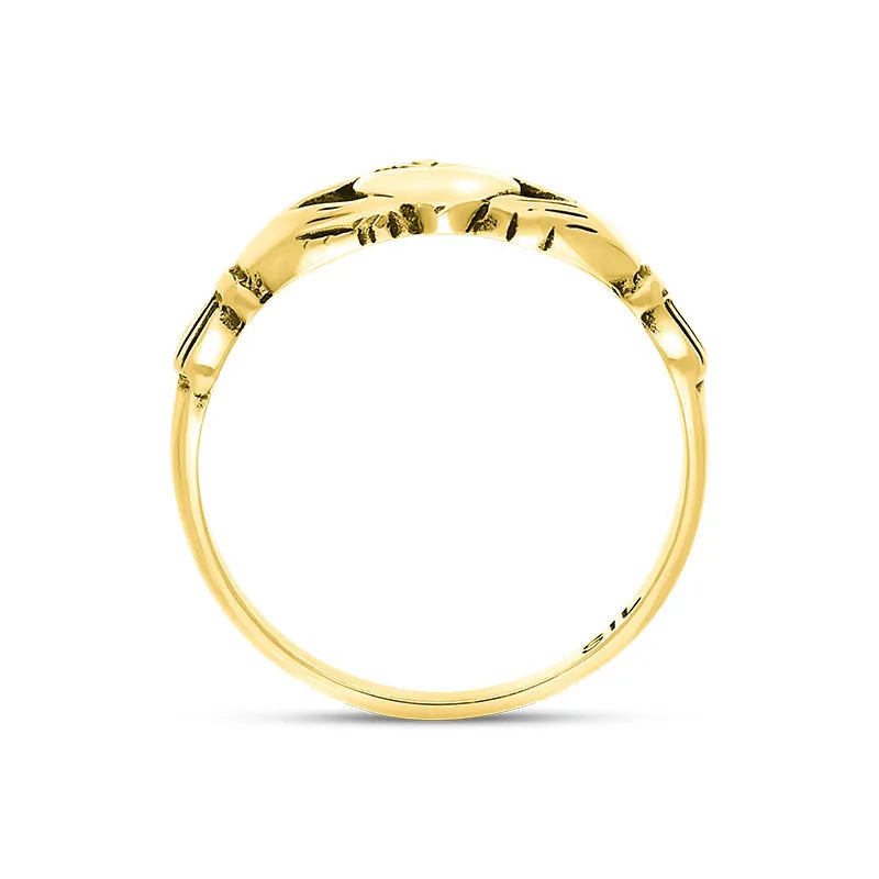 9ct Yellow Gold Claddagh Ring