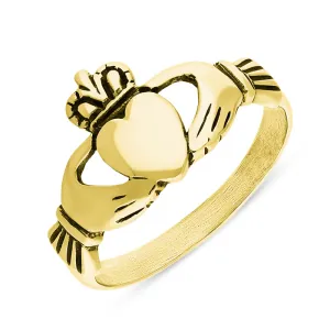 9ct Yellow Gold Claddagh Ring