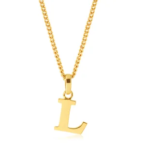 9ct Yellow Gold Initial "L" Pendant Shiels