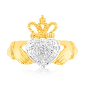 9ct Yellow Gold King Heart Shaped Diamond Ring Shiels