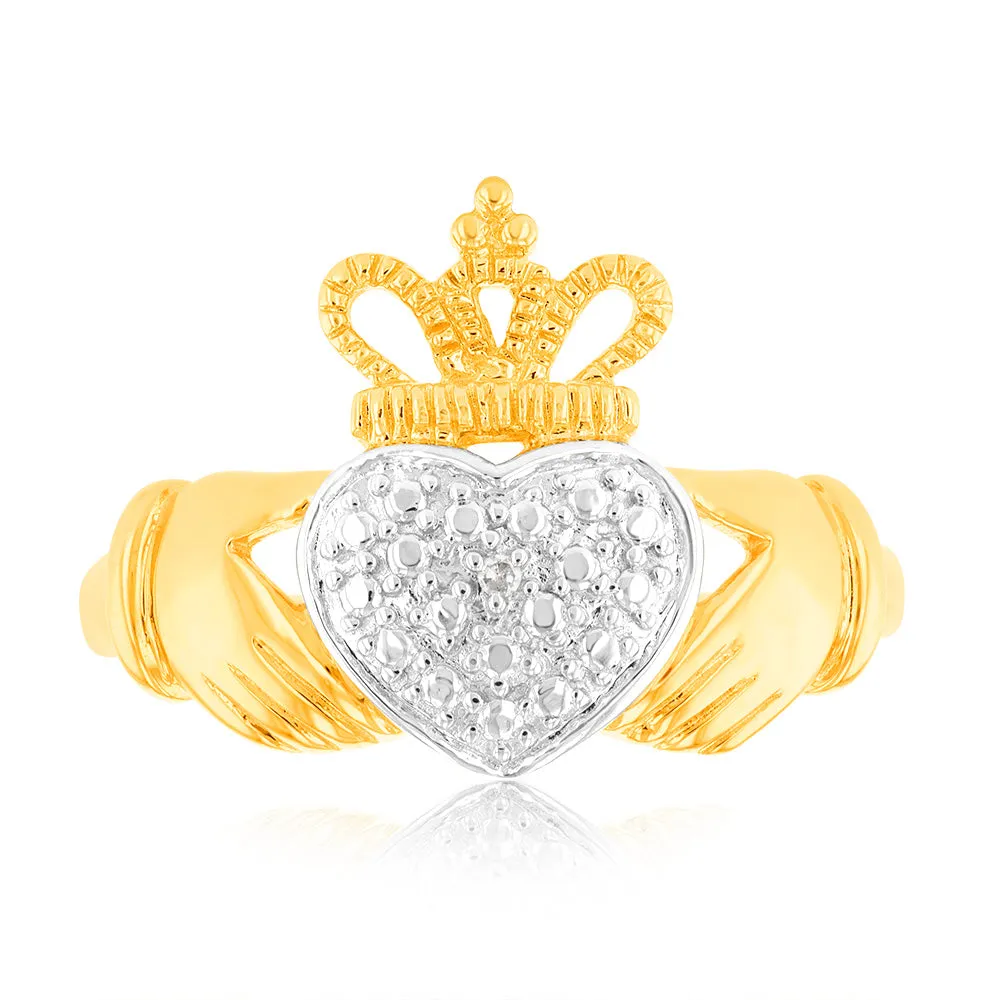 9ct Yellow Gold King Heart Shaped Diamond Ring Shiels