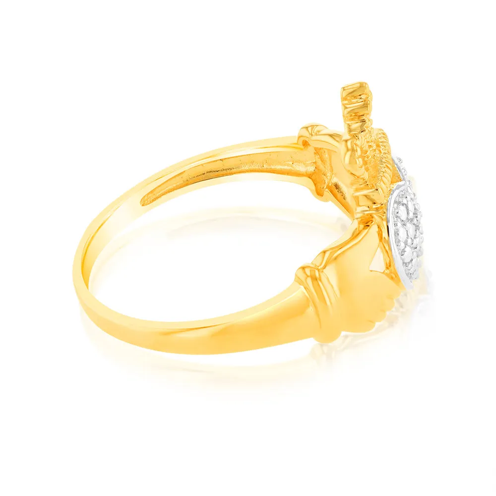 9ct Yellow Gold King Heart Shaped Diamond Ring Shiels