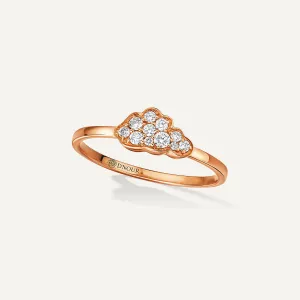 Allusia Love Mini 18K Rosegold Ring w. Diamonds