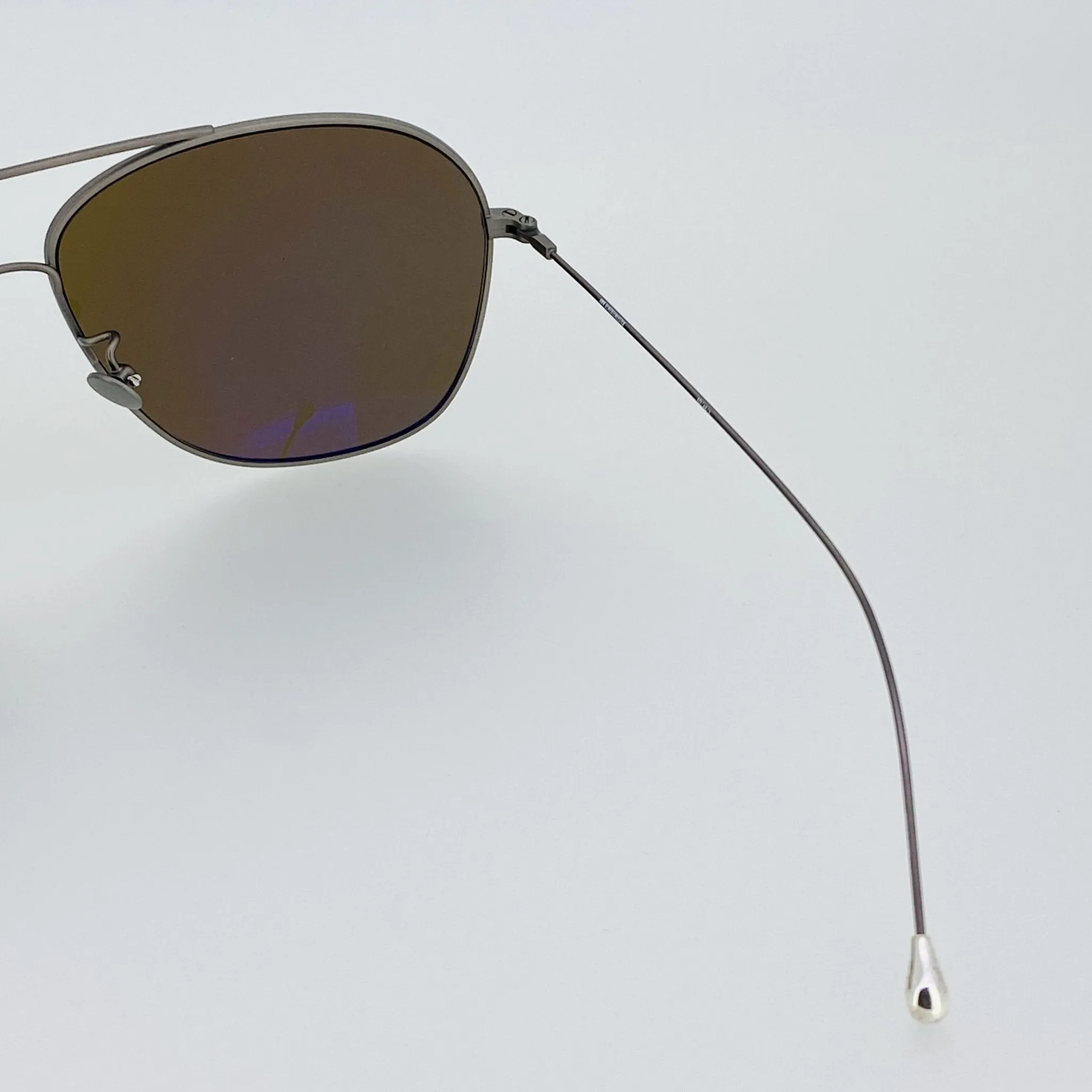 Ann Demeulemeester Men's Sunglasses Antique Silver and Brown AD48C3SUN
