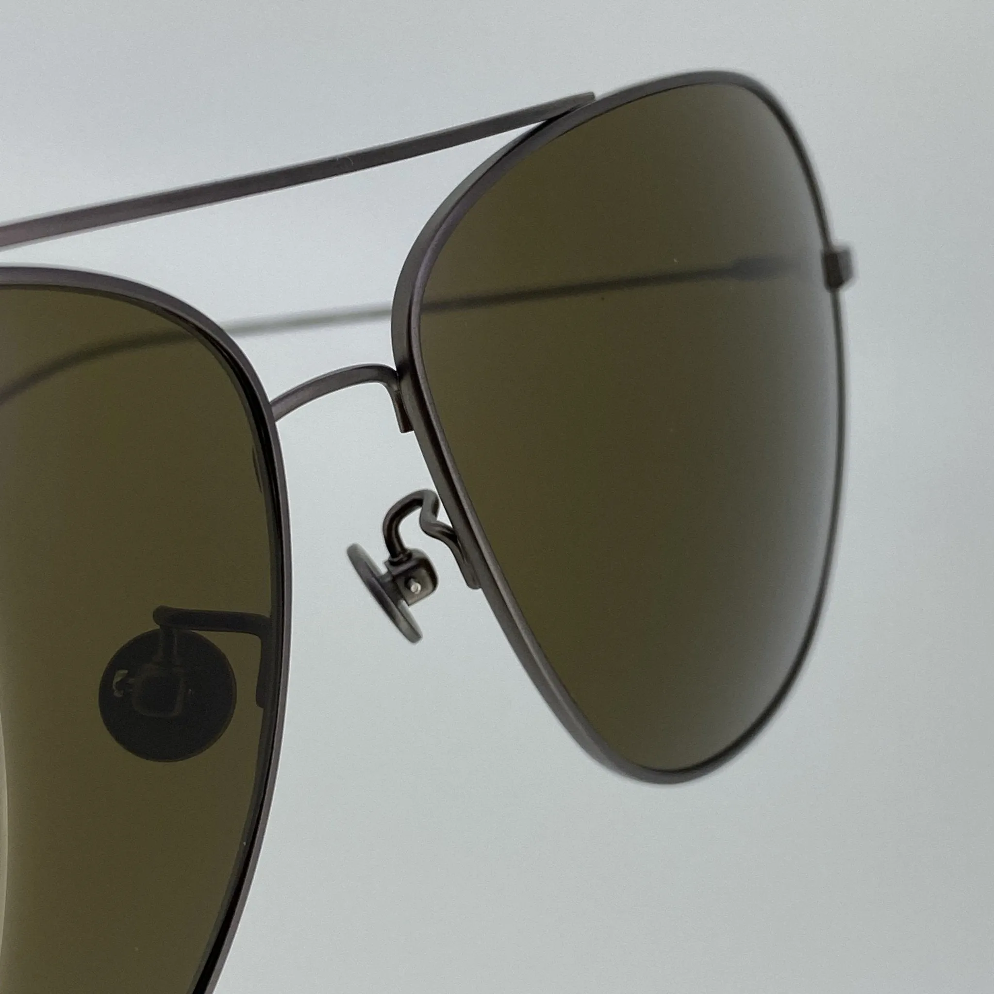 Ann Demeulemeester Men's Sunglasses Antique Silver and Brown AD48C3SUN