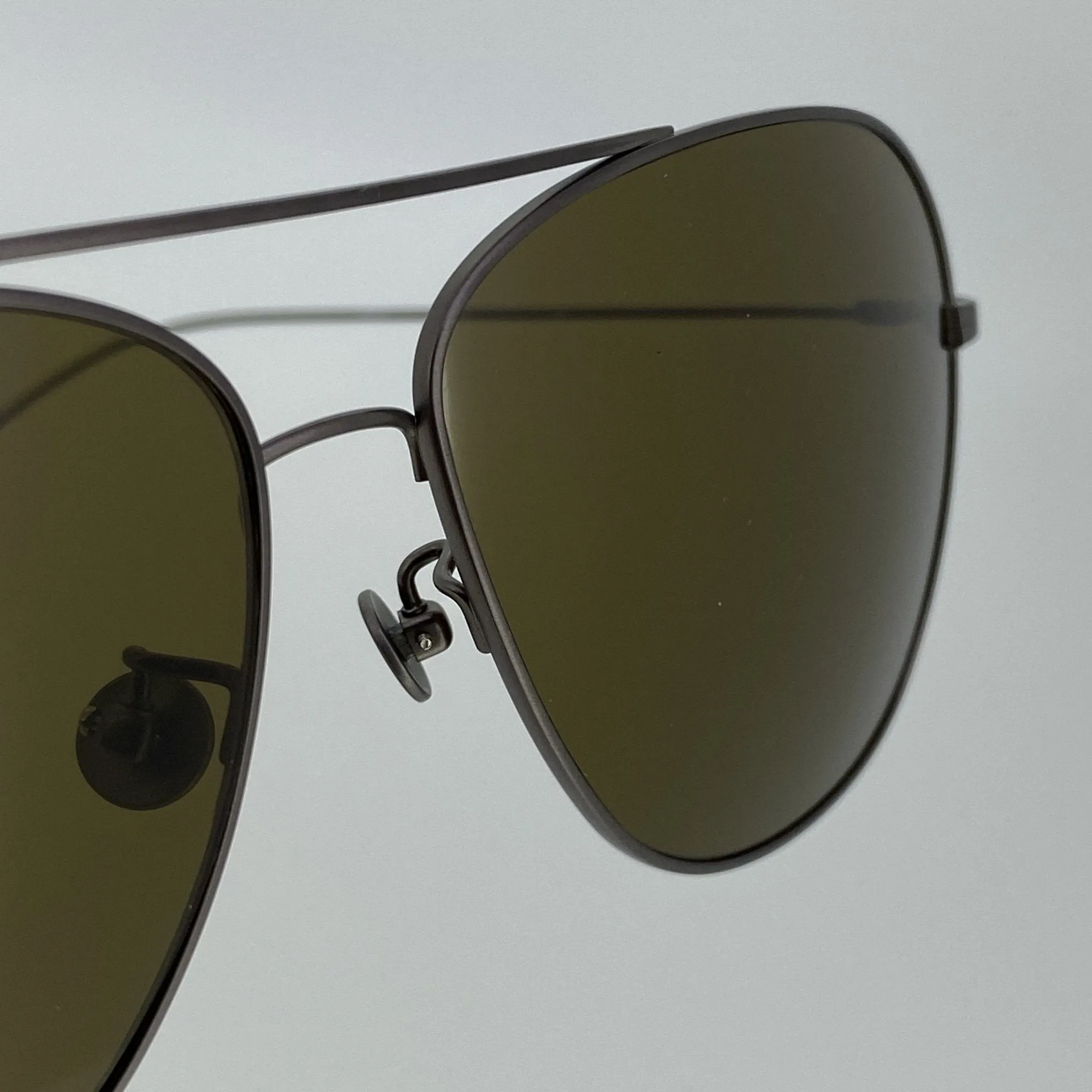 Ann Demeulemeester Men's Sunglasses Antique Silver and Brown AD48C3SUN