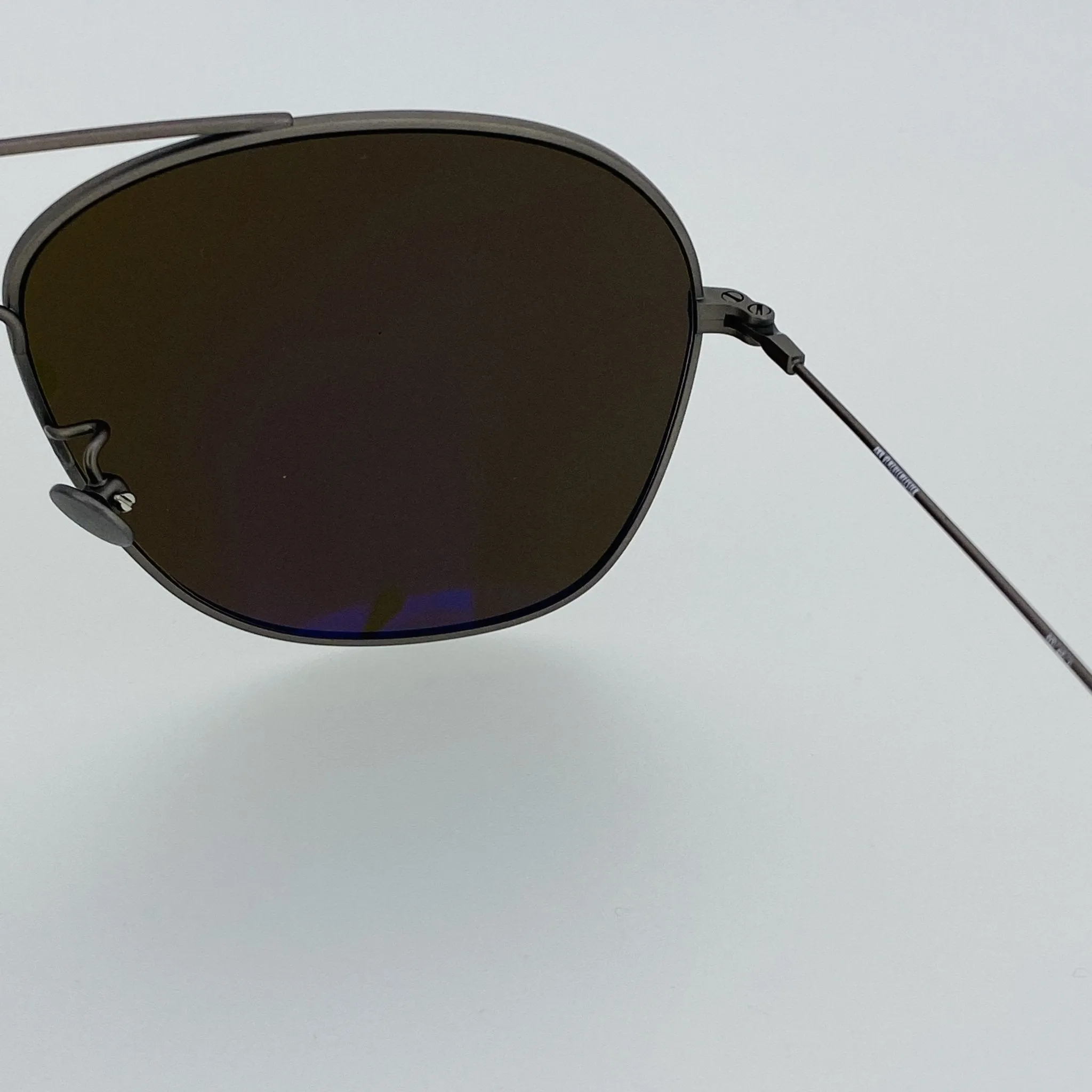 Ann Demeulemeester Men's Sunglasses Antique Silver and Brown AD48C3SUN