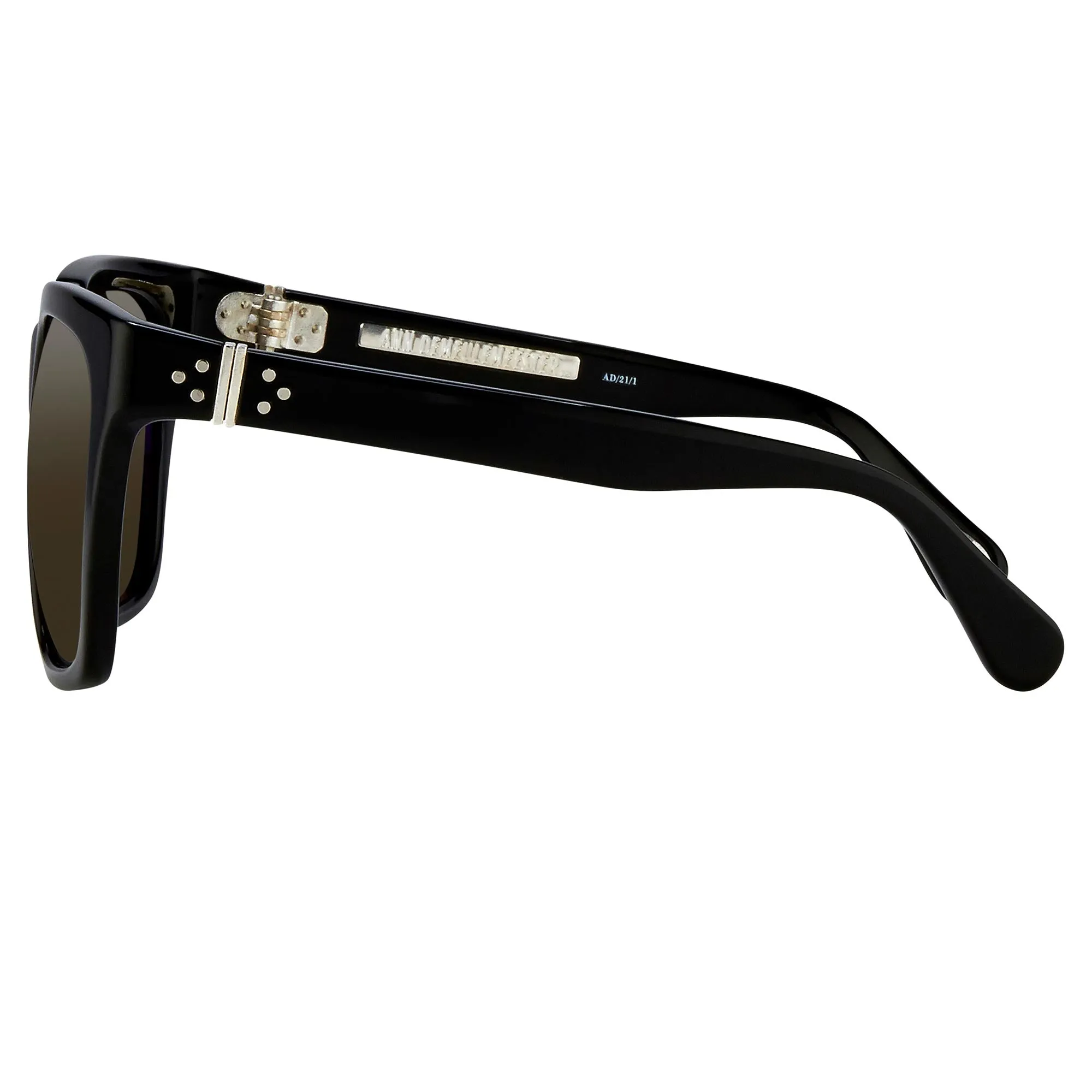 Ann Demeulemeester Men's Sunglasses Oversized Black and Grey AD21C1SUN