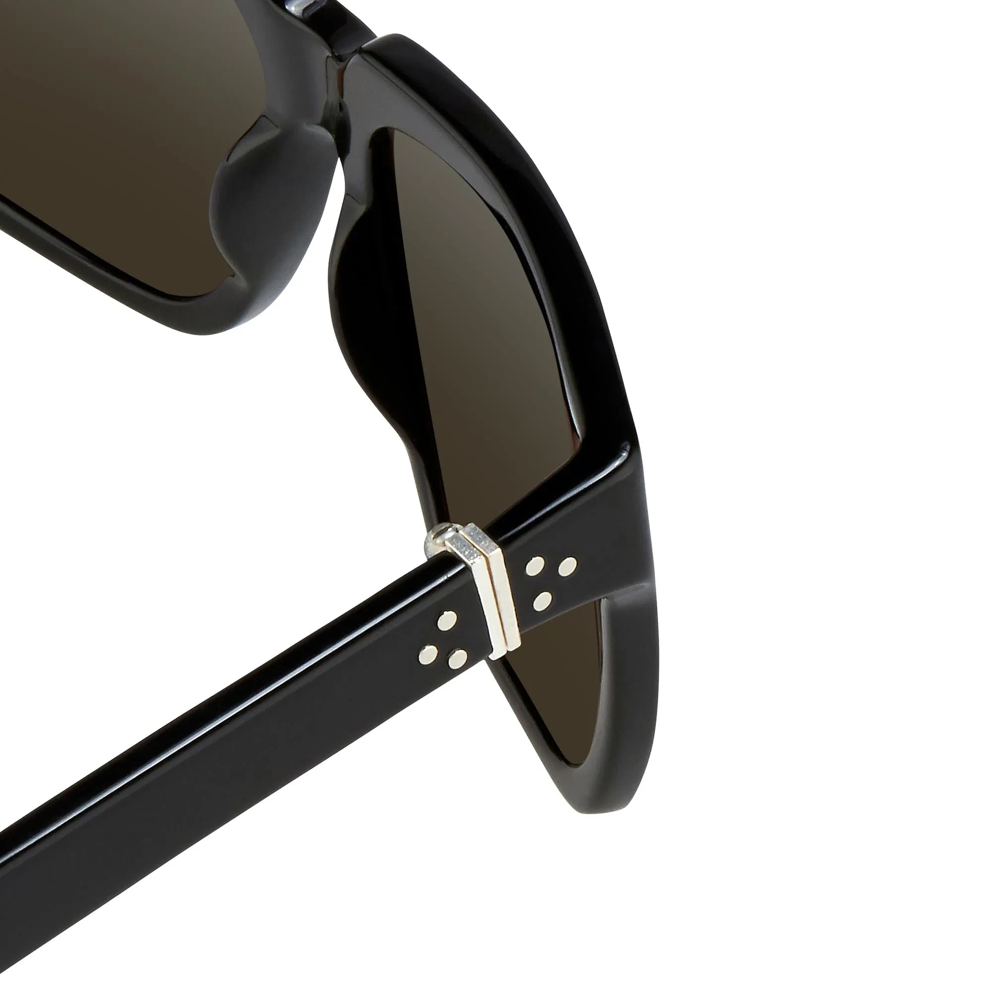 Ann Demeulemeester Men's Sunglasses Oversized Black and Grey AD21C1SUN