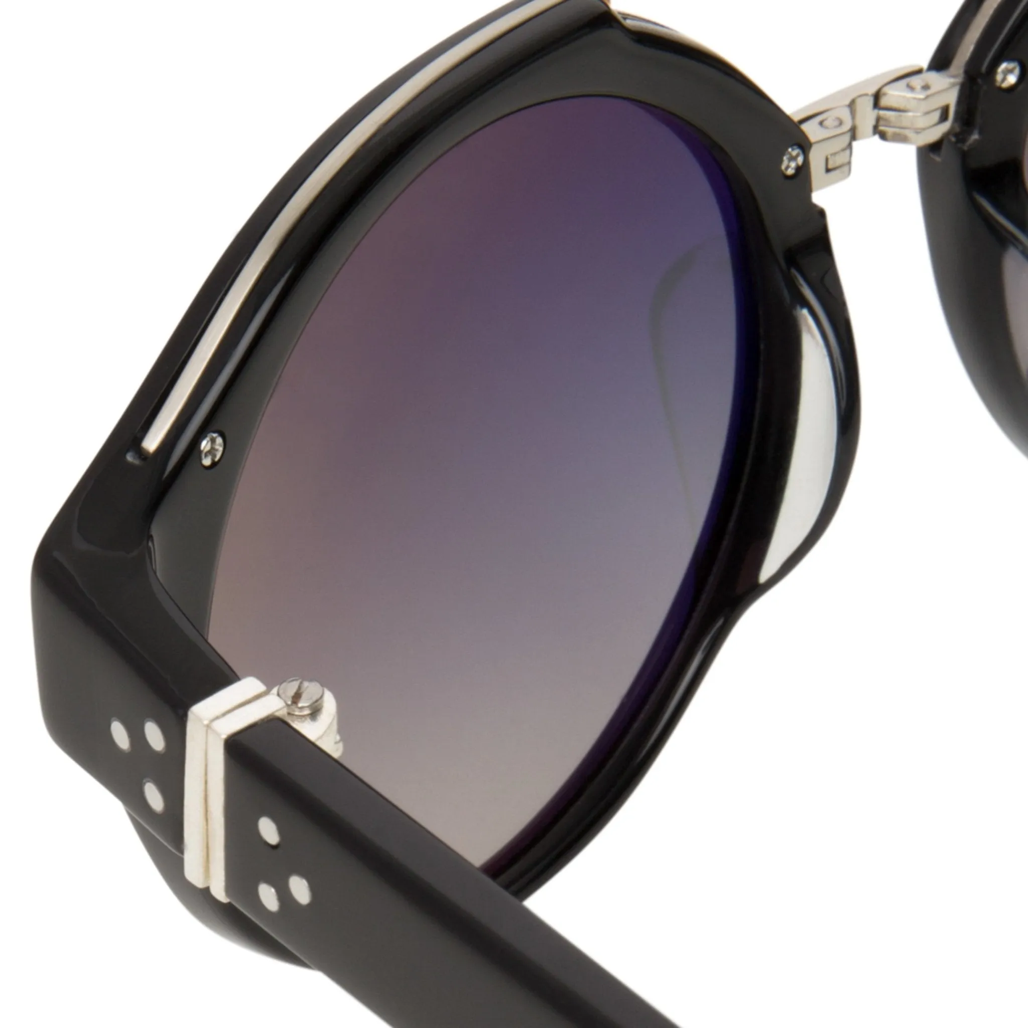 Ann Demeulemeester Sunglasses Round Black and Grey Graduated AD45C1SUN