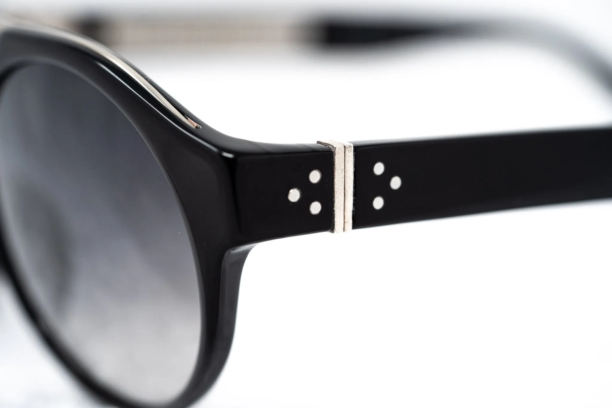 Ann Demeulemeester Sunglasses Round Black and Grey Graduated AD45C1SUN