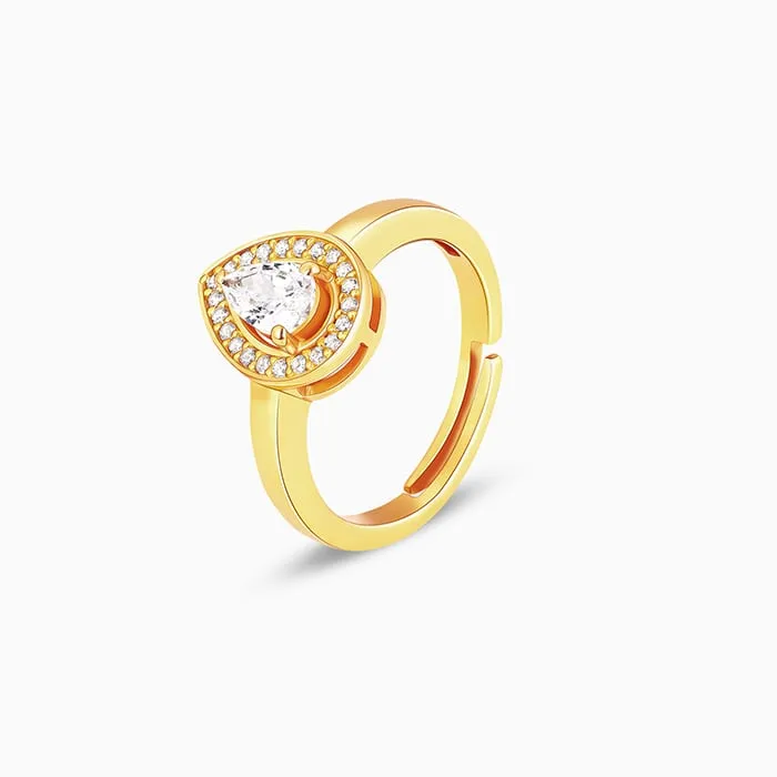 Anushka Sharma Golden Dew Drop Ring Giva