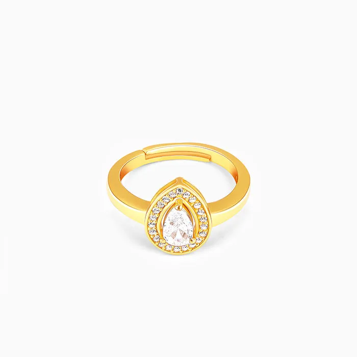 Anushka Sharma Golden Dew Drop Ring Giva