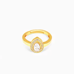 Anushka Sharma Golden Dew Drop Ring Giva