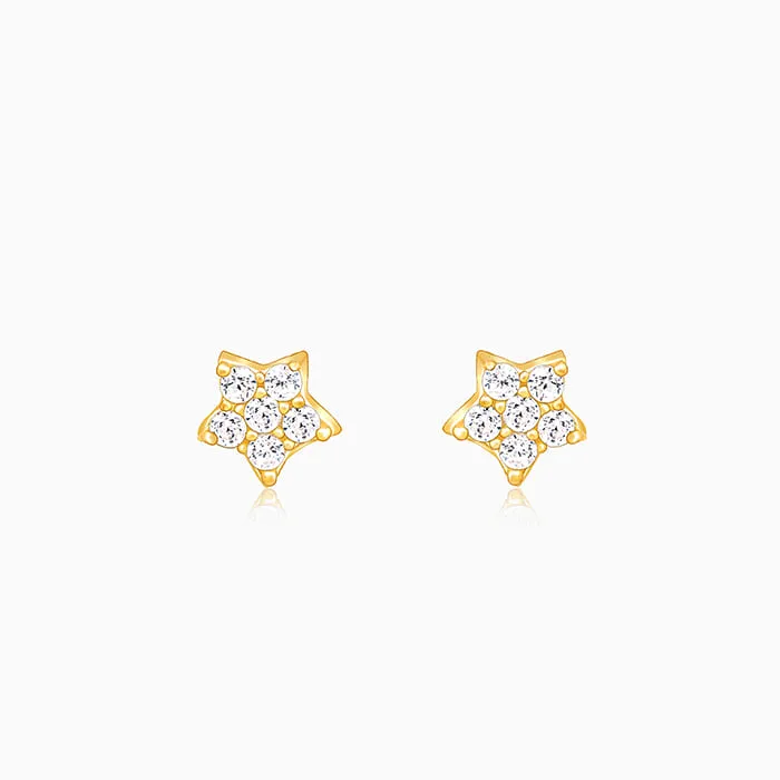 Anushka Sharma Golden Star Constellation Tiny Studs Giva