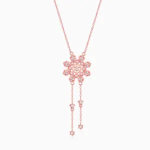 Anushka Sharma Rose Gold Flowery Love Necklace Giva