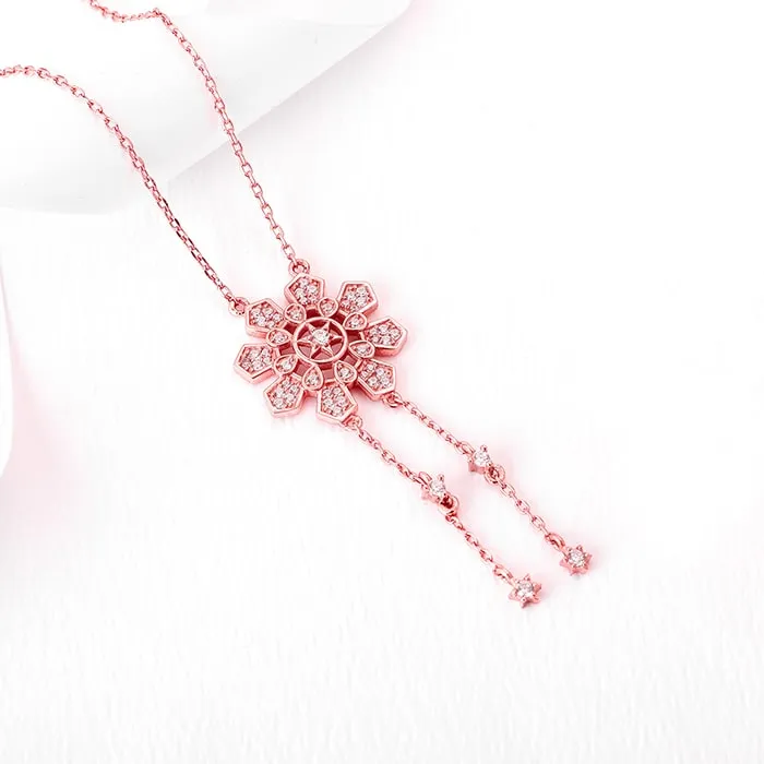 Anushka Sharma Rose Gold Flowery Love Necklace Giva