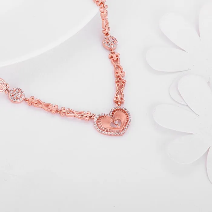 Anushka Sharma Rose Gold Love Affair Necklace Giva