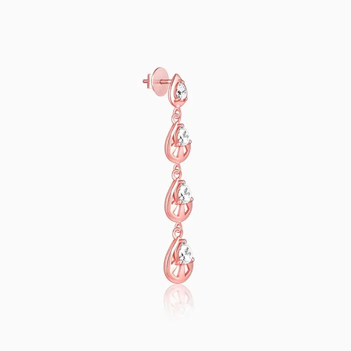 Anushka Sharma Rose Gold Paradise Love Earrings Giva