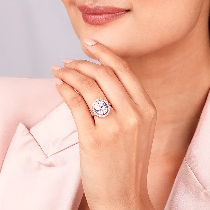 Anushka Sharma Rose Gold Solitaire Ring Giva