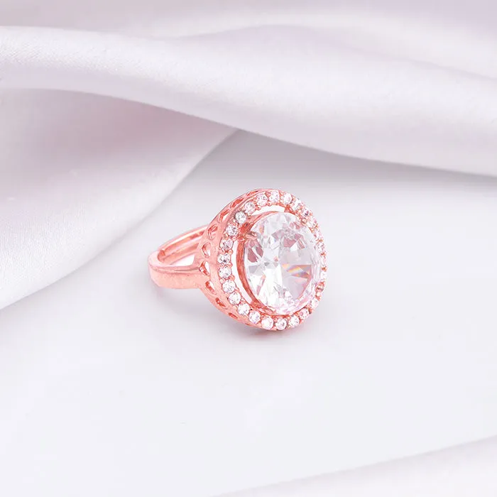 Anushka Sharma Rose Gold Solitaire Ring Giva