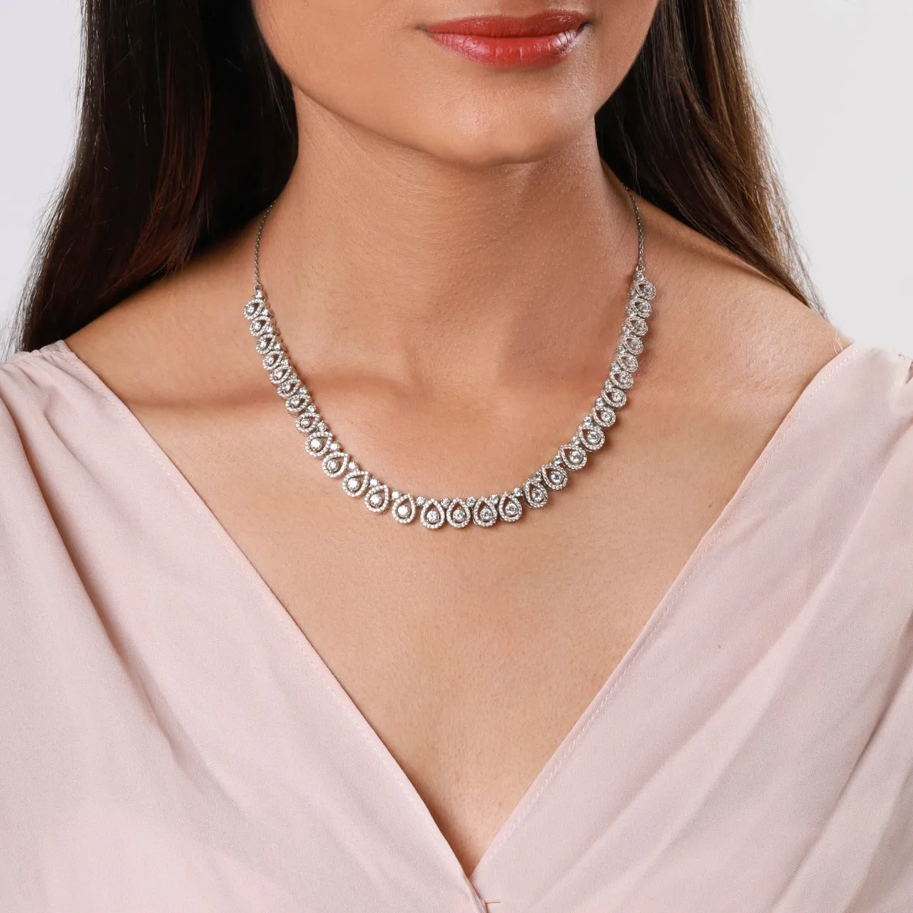 Anushka Sharma Silver Affair Necklace Giva