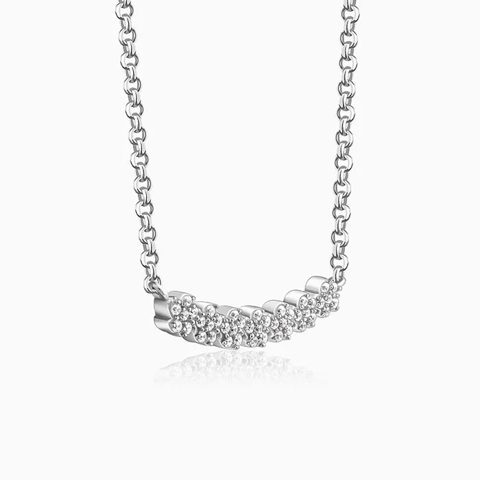 Anushka Sharma Silver Blooming Flower Necklace Giva